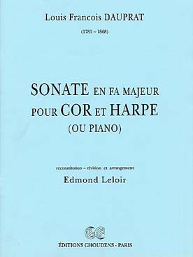 Illustration de Sonate en fa M pour cor et harpe (rév. Leloir)