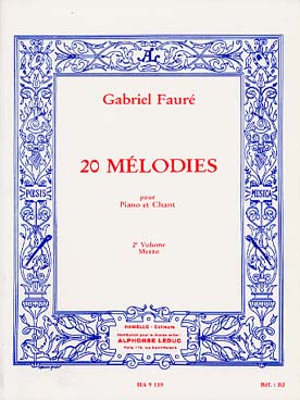 Illustration de 20 Mélodies  - Vol. 2 (mezzo-soprano)   