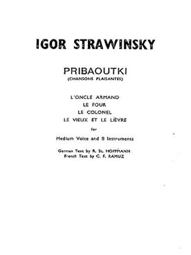 Illustration de Pribaoutki pour voix et 8 instruments