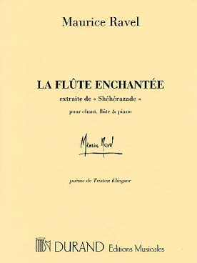 Illustration ravel flute enchantee voix/flute/piano
