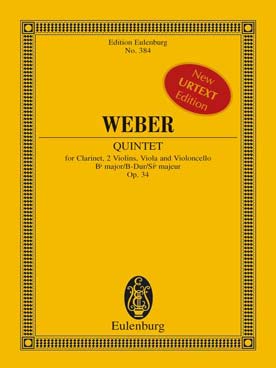 Illustration de Quintette op. 34 en si b M pour clarinette et quatuor à cordes