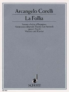 Illustration de La Folia op. 5/12 (rév. Léonard/Marteau avec accompagnement piano ou 2e violon)