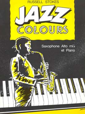 Illustration stokes jazz colours saxo/piano