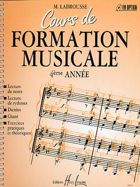 Illustration de Cours de formation musicale : lecture de notes et de rythmes, dictées, chant, exercices pratiques et théoriques - Vol. 4