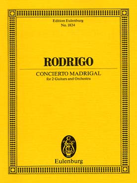 Illustration de Concerto madrigal pour 2 guitares et orchestre (à l'origine, concerto pour une vice-reine écrit pour Ida Presti)