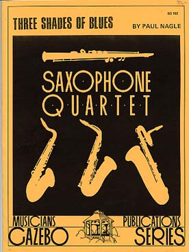 Illustration de Three Shades of blues pour quatuor de saxophones