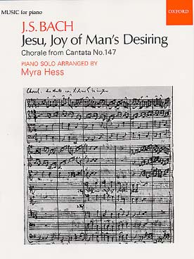 Illustration de Choral de la Cantate 147 "Jésus que ma joie demeure" - éd. Oxford (tr. Hess)