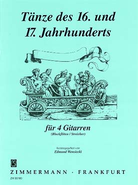 Illustration de DANSES des 16e et 17e siècles (tr. Wensiecki pour 4 guitares)