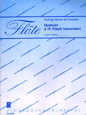Illustration croubelis quatuor a 4 flauti traversieri