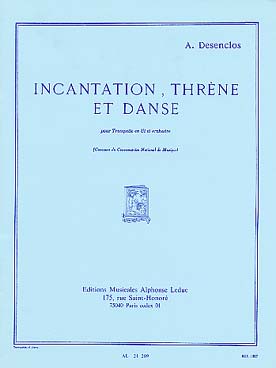 Illustration de Incantation, thrène et danse