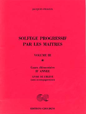 Illustration de Solfège progressif par les maîtres - Vol. 3