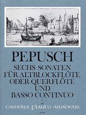 Illustration de 6 Sonates pour flûte à bec alto et basse continue - Vol. 1 : sonates 1-3