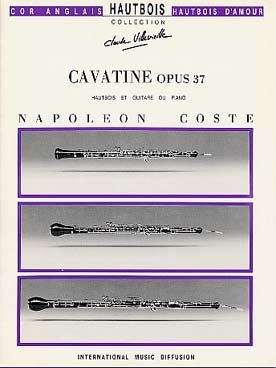 Illustration de Cavatine op. 37 pour hautbois et guitare ou piano (tr. Daigremont)