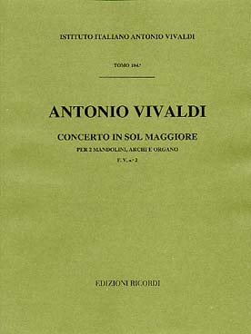 Illustration de Concerto en sol RV 532 F V/2 en sol M pour 2 mandolines, cordes et orgue