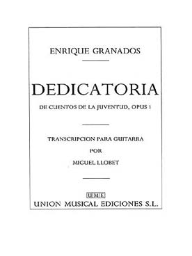 Illustration de Dedicatoria de cuentos de la juventud op. 1 (Llobet)