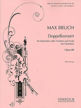 Illustration de Double Concerto en mi m op. 88 pour clarinette (ou violon) et alto, réd. piano