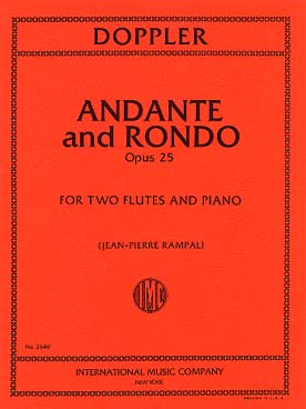 Illustration de Andante et Rondo op. 25 pour 2 flûtes et piano