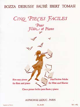 Illustration de 5 PIECES FACILES de Bozza, Debussy ...