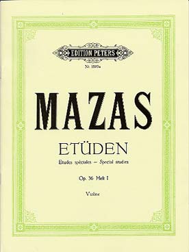 Illustration de Études spéciales op. 36 N° 1 - éd. Peters