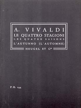 Illustration de Les 4 saisons op. 8/3 RV293 en fa M : l'Automne