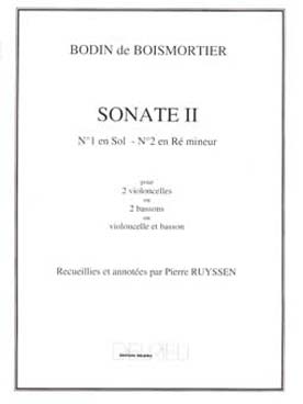 Illustration de Sonate N° 2 en ré m pour 2 violoncelles ou 2 bassons
