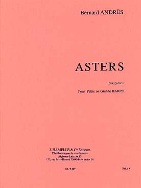 Illustration de Asters, 6 pièces pour petite ou grande harpe