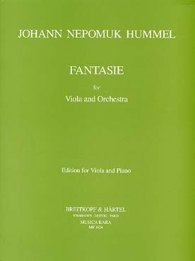 Illustration de Fantaisie pour alto, 2 clarinettes et cordes, réduction alto et piano