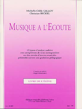 Illustration de Musique à l'écoute, cours Élémentaire - Livre de l'élève