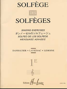 Illustration de SOLFEGE des solfèges - Vol. 1 E clé de sol s/a