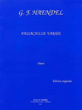 Illustration de Passacaille variée en sol m - éd. Combre