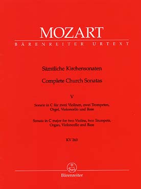 Illustration de Sonates d'église Vol. 5 pour orgue et orchestre
