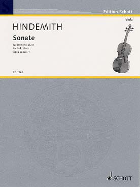 Illustration hindemith sonate op. 25/1