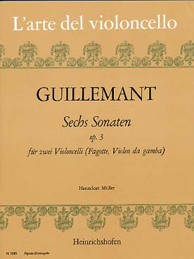 Illustration guillemant sonates (6) op. 3 (2 cellos)