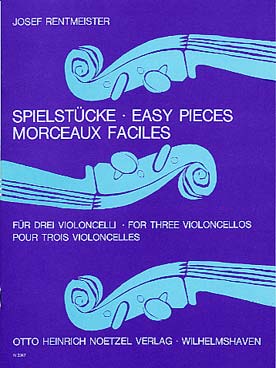 Illustration de Morceaux faciles pour 3 violoncelles
