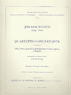 Illustration wenth quatuor concertant en si b maj