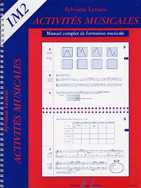 Illustration de Activités musicales : manuel complet de formation musicale (audition, écriture, esprit critique, improvisation, jeux) - Vol. 2 (IM 2)