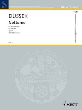 Illustration dussek notturna op. 1 pour 3 flutes