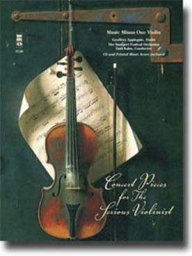 Illustration de Concert pieces for the serious violonist avec CD