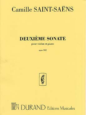 Illustration saint-saens sonate n° 2 op. 102 en mi b
