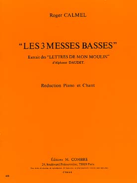 Illustration calmel r les 3 messes basses piano/chant