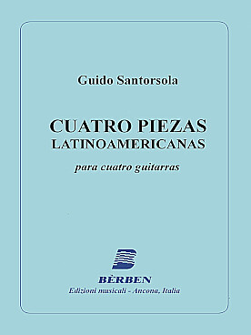 Illustration de 4 Pièces latinoaméricaines pour 4 guitares