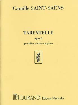 Illustration saint-saens tarentelle op. 6 fl/clar/pno