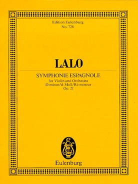 Illustration de Symphonie espagnole op. 21 en ré m pour violon et orchestre