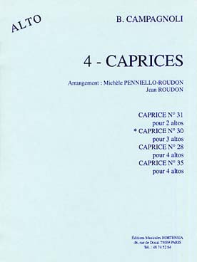 Illustration campagnoli caprices op. 22 caprice n° 30