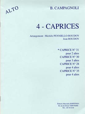 Illustration campagnoli caprices op. 22 caprice n° 31