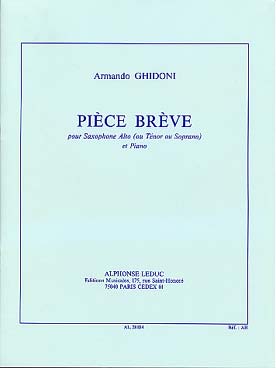 Illustration de Pièce brève (alto ou ténor)