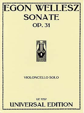 Illustration wellesz sonate violoncelle seul op. 31