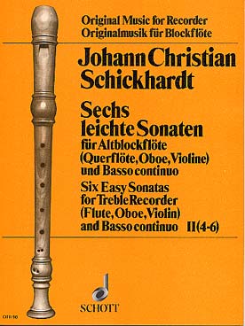 Illustration schickhardt 6 sonates faciles vol. 2