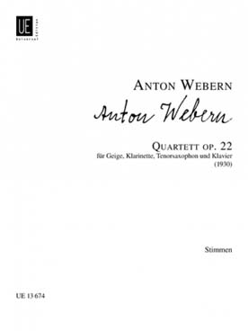 Illustration webern quatuor op. 22