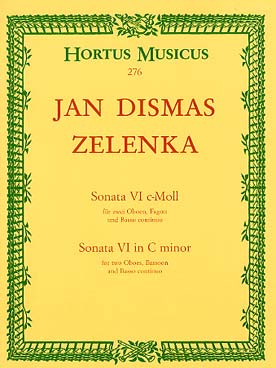 Illustration de Sonate pour 2 hautbois, basson et b. c. - N° 6 en do m